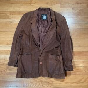 Vintage Michael Hoban North Beach Leather Blazer Jacket